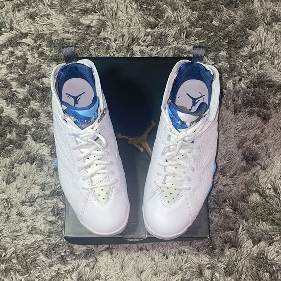 Jordan 7 Retro white/French blue - Picture 2 of 8